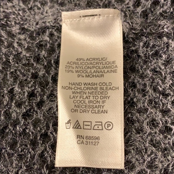 Gray DKNY Open Weave Waterfall Cardigan Large - Picture 12 of 12